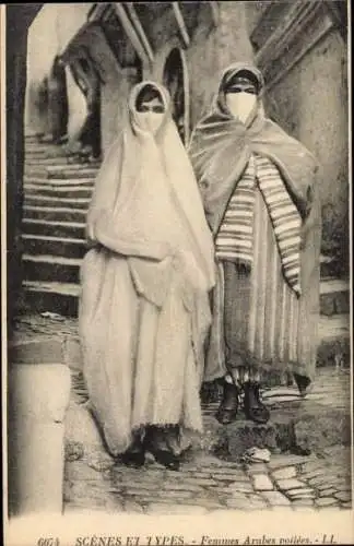 Ak Verschleierte Araberinnen, Maghreb