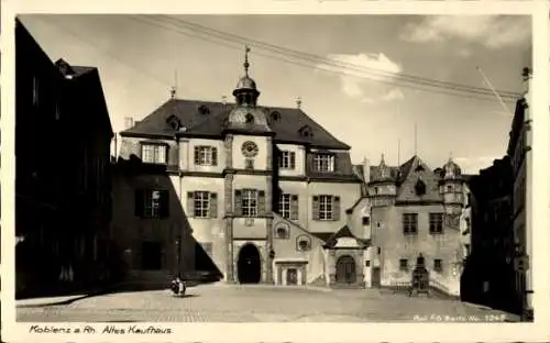 Ak Koblenz am Rhein, Marktplatz, Altes Kaufhaus und Rathaus