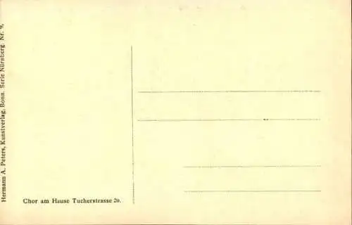 Ak Nürnberg, Chor am Haus Tucherstraße 20