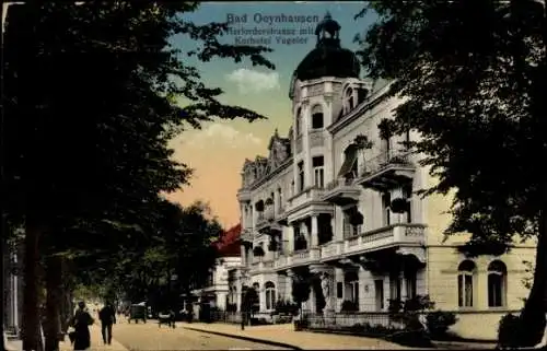 Ak Bad Oeynhausen in Westfalen, Herforder Straße mit Kurhotel Vogeler