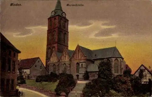 Ak Minden in Westfalen, Marienkirche