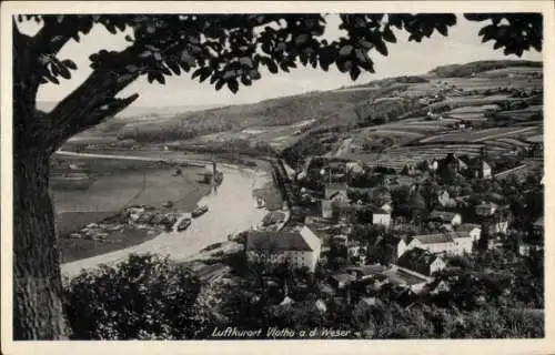 Ak Vlotho an der Weser, Panorama