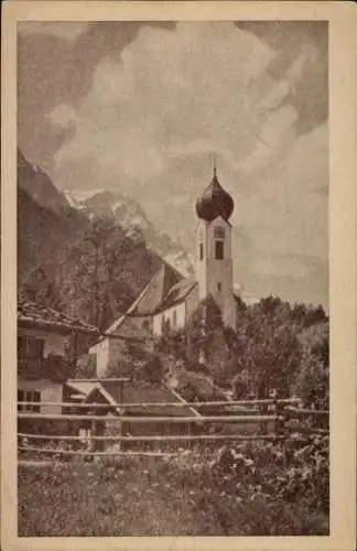 Ak Obergrainau Grainau in Oberbayern, Kirche