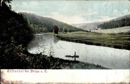 Ak Berga an der Elster Thüringen, Elstertal