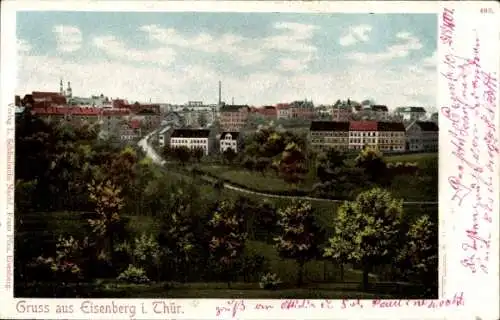 Ak Eisenberg in Thüringen, Teilansicht