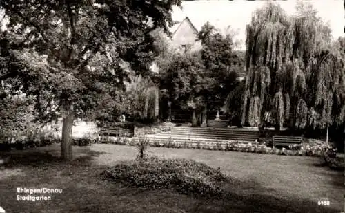 Ak Ehingen an der Donau, Stadtgarten