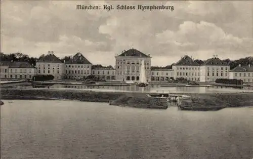 Ak Nymphenburg München Bayern, Königliches Schloss Nymphenburg