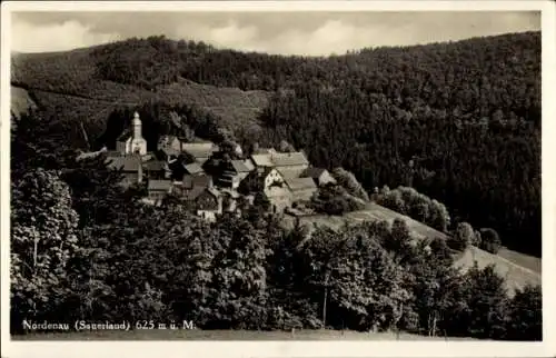 Ak Nordenau Schmallenberg im Sauerland, Teilansicht, Gasthof Gnacke