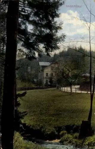 Ak Dresden Langebrück, Dresdner Heide, Heidemühle, Haidemühle