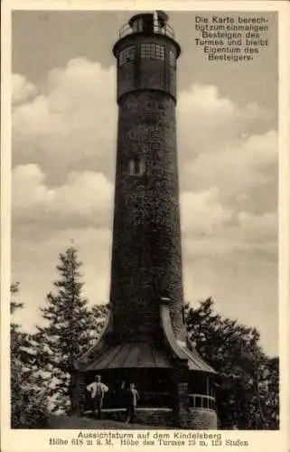 Ak Kreuztal in Westfalen, Aussichtsturm auf dem Kindelsberg