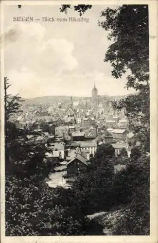 Ak Siegen in Westfalen, Gesamtansicht, Blick vom Häusling