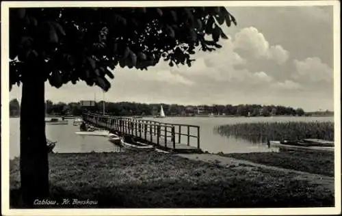 Ak Cablow Kablow Königs Wusterhausen in Brandenburg, Krüpelsee, Gaststätte Leopold Sailer