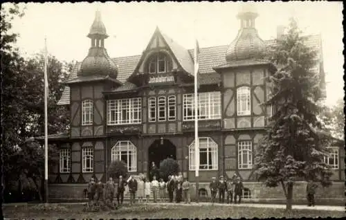 Foto Ak Bad Sulza in Thüringen, Inhalatorium, Besuchergruppe, 1929