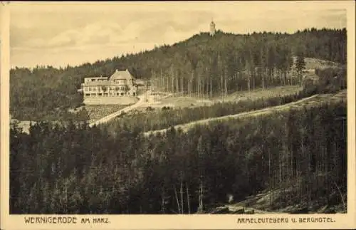 Ak Wernigerode im Harz, Armeleuteberg, Berghotel