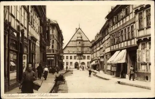 Ak Osterode am Harz, Schildstraße, Geschäfte