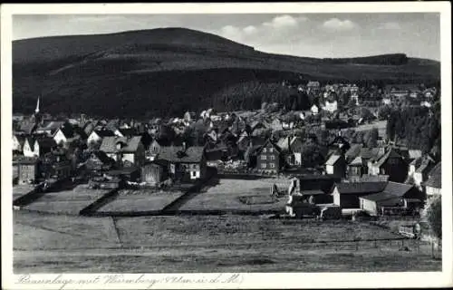 Ak Braunlage im Oberharz, Gesamtansicht, Wurmberg