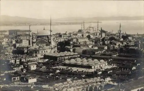 Ak Konstantinopel Istanbul Türkiye, Panorama, Moschee