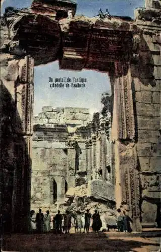 Ak Baalbek Libanon, Portal der antiken Zitadelle