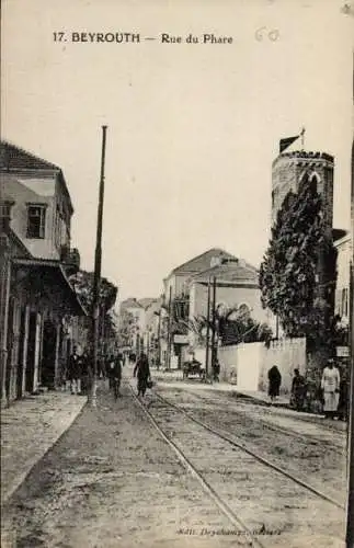 Ak Beirut Beyrouth Libanon, Rue du Phare
