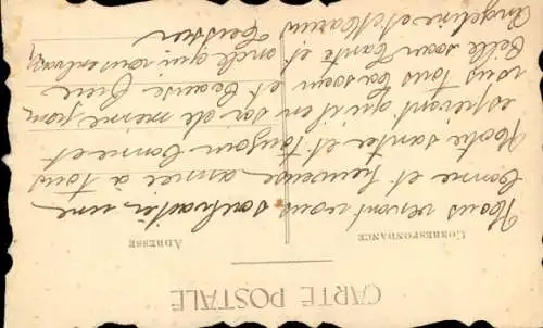 Handgemalt Ak Glückwunsch Neujahr, Kleeblatt