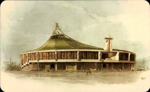 Ak Ciudad de Mexico Mexiko-Stadt, Neues Heiligtum der Heiligen Maria von Guadalupe