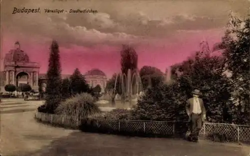 Ak Budapest Ungarn, Stadtwäldchen