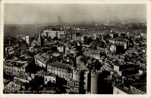 Ak Genova Genua Liguria, Gesamtansicht