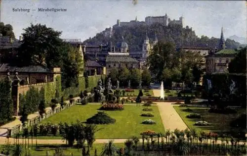Ak Salzburg in Österreich, Mirabellgarten
