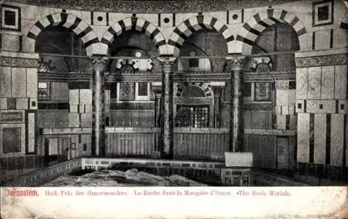 Ak Jerusalem Israel, Heiliger Fels der Omarmoschee