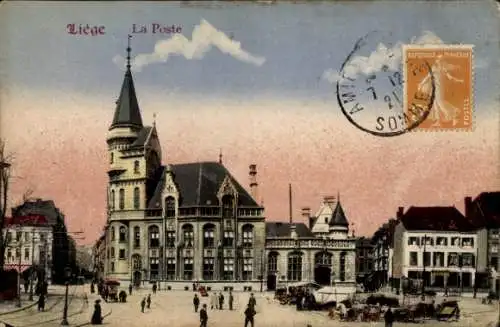 Ak Liège Lüttich Wallonien, Post