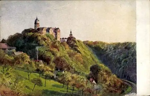 Künstler Ak Hartwig, W., Rochsburg Lunzenau in Sachsen, Schloss Rochsburg