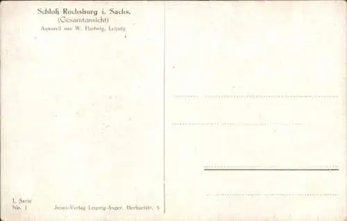 Künstler Ak Hartwig, W., Rochsburg Lunzenau in Sachsen, Schloss Rochsburg