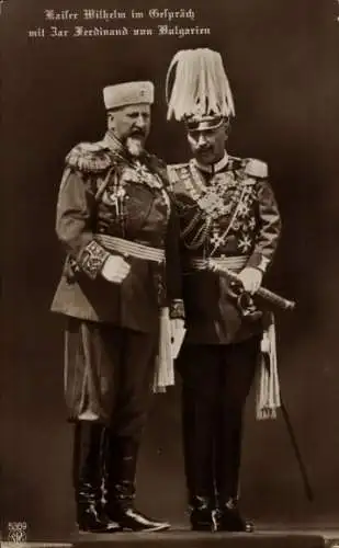 Ak Kaiser Wilhelm II., Zar Ferdinand von Bulgarien