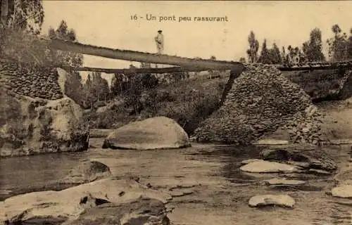 Ak Mission, Un pont peu rassurant