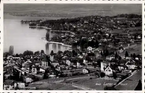 Ak Lutry Kanton Waadt, Stadt und Pully