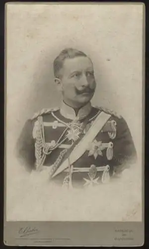 Cabinet Foto Kaiser Wilhelm II. von Preußen