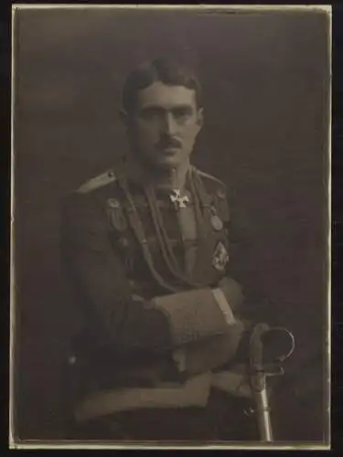 Cabinet Foto Fürst Otto Viktor von Schönburg-Waldenburg