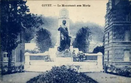 Ak Givet Ardennes, Kriegerdenkmal