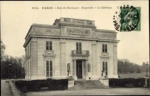 Ak Paris XVI, Bois de Boulogne, Bagatelle, Le Chateau