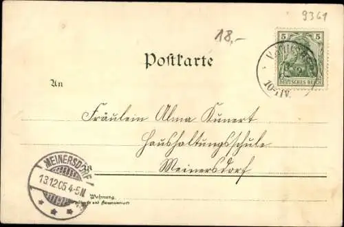 Litho Venusberg Drebach Erzgebirge, Kolonialwaren Theodor Gerlach, Rittergut