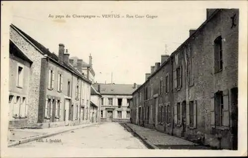 Ak Vertus-Marne, Rue Cour Goger