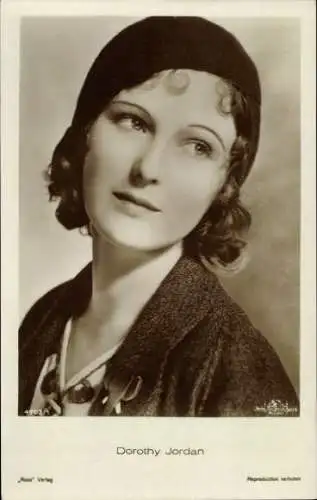 Ak Schauspielerin Dorothy Jordan, Portrait
