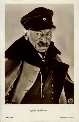 Ak Schauspieler Otto Gebühr, Portrait, Ross Verlag 3075 1, Uniform