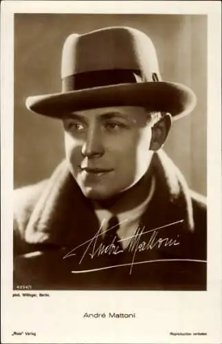 Ak Schauspieler André Mattoni, Portrait, Ross Verlag 4254/1