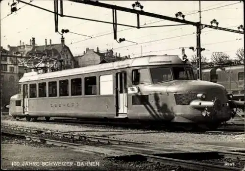 Ak Schweizer Eisenbahn, Leichttriebwagen Roter Pfeil RCe 2/4