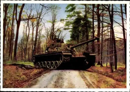 Ak Deutsche Bundeswehr, Panzer M48 Patton, US Kampfpanzer