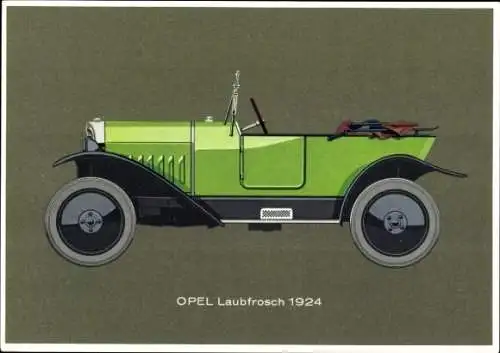 Ak Auto, Opel Laubfrosch, Baujahr 1924