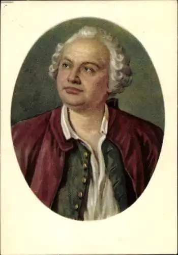 Künstler Ak Dichter Michail Wassiljewitsch Lomonossow, Portrait