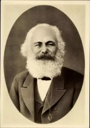 Ak Philosoph, Nationalökonom und Gesellschaftstheoretiker Karl Marx , Portrait