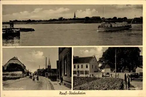 Ak Uedesheim Neuss am Rhein, Rheinfährstraße, Jugendhof